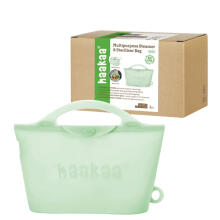 Haakaa Multipurpose Steamer & Steriliser Bag  Art.UTE104-LE Lime Многоцелевой пакет для стерилизации и пароварки ,1 шт.  900 мл