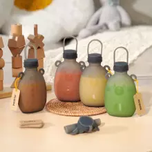 Haakaa Happy Bear Silicone Milk Storage Bag Art.MHK167  Силиконовый контейнер для  воды, пюре, соков,3 шт, 260мл