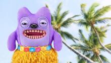 Fuggler Vacay Vibes – плюшевая игрушка (Greedy Grinner, фиолетовый)
