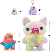 Fuggler Vacay Vibes by ZURU Funny Ugly Monster Plush Collectible Toy - Sir Splodge A Lot - multi, kids soft toy