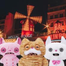 Fuggler Alley Cats (Stinkface) – smieklīga neglīta monstru plīša rotaļlieta ar cilvēkveidīgiem zobiem