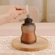 Haakaa Silicone Yummy Pouch  Art.MHK129 vairākkārt lietojams saspiežamais konteineris  ,130ml