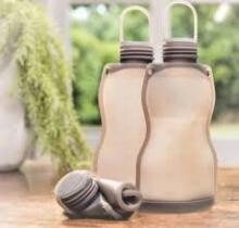 Haakaa Silicone Milk Storage Bag Art.MHK090 Силиконовый контейнер  для  воды, пюре, соков ,2 шт,260мл