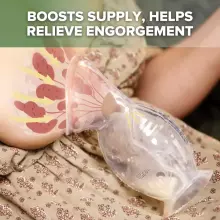 Haakaa Breast Pump Flower Stopper Gen.2 Art.GBHK023-O Mолокоотсос для сбора грудного молока с цветочным стопором,100мл