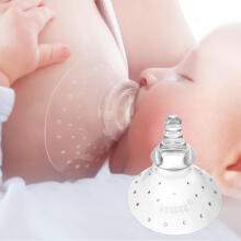 Haakaa  Nipple Shield - Nipple Teat (Round Base) Art.MHK037 Krūšu uzgalis (2 gab.)