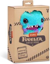 Fuggler Laboratory Misfits by ZURU Smieklīga, neglīta briesmoņa plīša kolekcijas rotaļlieta - MC Goo - zils un violets, bērnu mīkstā rotaļlieta