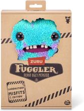 Fuggler Laboratory Misfits by ZURU Smieklīga, neglīta briesmoņa plīša kolekcijas rotaļlieta - MC Goo - zils un violets, bērnu mīkstā rotaļlieta