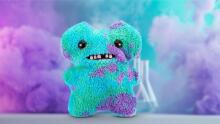 Fuggler Laboratory Misfits by ZURU Smieklīga, neglīta briesmoņa plīša kolekcijas rotaļlieta - MC Goo - zils un violets, bērnu mīkstā rotaļlieta
