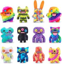 Fuggler Laboratory Misfits by ZURU Funny Ugly Monster Plush Collectible Toy - Sasquoosh - red and yellow, kids soft toy
