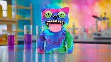 Fuggler Laboratory Misfits by ZURU Smieklīga, neglīta briesmoņa plīša kolekcijas rotaļlieta - Sir Belch - daudzkrāsains, bērnu mīkstā rotaļlieta