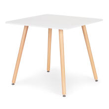 Modern wooden square kitchen table 80x80 cm