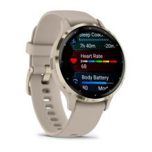 Garmin Venu 3S 41mm grey/soft gold (010-02785-02)