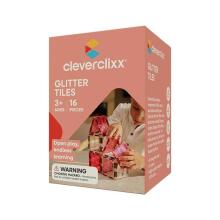 Glitter Tiles Pack - Transparent / Pink (16 pieces)
