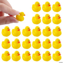 Quack-tastic Mini Tiny Duck Art.26419 Миниатюрные резиновые утки, фигурки уточек 4x3 см