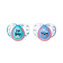Tommee Tippee silikona māneklis 2vnt 6-18m Night 433661