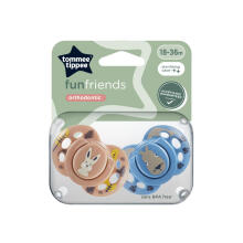 TOMMEE TIPPEE māneklītis silikona FUN 18-36 m., 2 gab., 433657