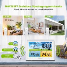 LEVIPE Wireless Weather Station Art.264816 Meteo stacija ar laika prognozes displeju