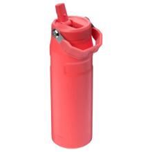 Termopudele ar salmiņu The IceFlow Bottle Flip Straw 2.0 0,7L koraļu sarkanoranža