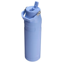 Termopudele ar salmiņu The IceFlow Bottle Flip Straw 2.0 1,06L hortenziju zila