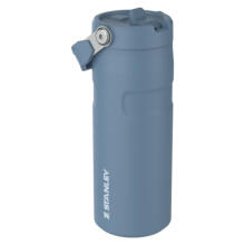 Termopudele ar salmiņu The IceFlow Bottle Flip Straw 2.0 0,47L zilganvioleta