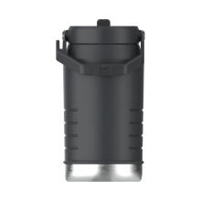 Termopudele ar salmiņu The IceFlow Flip Straw 2.0 Jug 1,90L melna 2.0