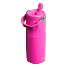 Termopudele ar salmiņu The IceFlow Bottle Flip Straw 2.0 0,47L violeta