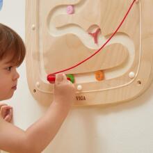 VIGA Wooden Sensory Manipulation Board Gravity Flow