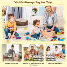 Storage Bag Toy  Art.265277 Soma rotaļlietām-organaizers ar vārda etiķeti  un sieta nodalījumiem,8 gab