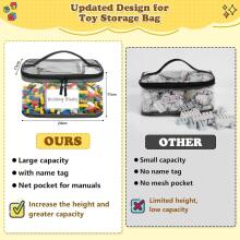 Storage Bag Toy  Art.265277 Soma rotaļlietām-organaizers ar vārda etiķeti  un sieta nodalījumiem,8 gab