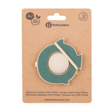 PETITE&MARS 612817 Silicone Pop-Up Toy Fish Fiona Misty Green 6 m+