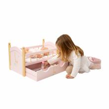 Doll Bed with Drawer, Nature