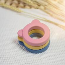 PETITE&MARS 713820 Силиконовая прорезыватель с погремушкой Beary Пыльная роза 0+