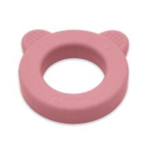 PETITE&MARS 713820 Силиконовая прорезыватель с погремушкой Beary Пыльная роза 0+