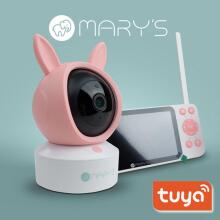 Электронная няня камера MARY'S MW61500 2в1 Розовый Кролик WIFI TUYA