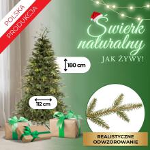 Artificial Christmas Tree Springos CT0205, Natural Fir