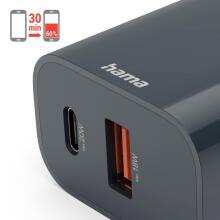 Hama 00864410 20W USB-C USB-A Fast Charging Charger ECOSENTIAL