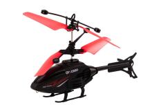 Tālvadības RC helikopters ar giroskopu sarkans