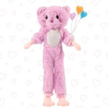 Кукла WOOPIE ROYAL в костюме розового медведя для парка аттракционов