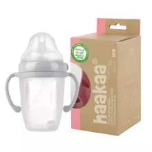 Haakaa Gen. 3 Silicone Baby Bottle Art.BHK079-P  Бутылочка для кормления с носиком 250 мл.