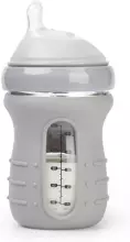 Haakaa Silicone Glass Baby Bottle Cover Art.BHK122 silikona piedurkne stiklam ar platu kaklu pudelei 120 ml