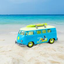 WOOPIE Classic Surfing Bus Car Blue with Light and Sound Model