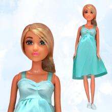 WOOPIE ROYAL Doll Lily with a Pregnant Belly Baby Blue Dress