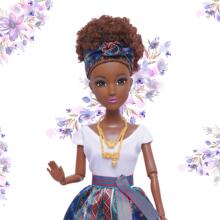 WOOPIE ROYAL lelle Lili mulatte eleganta tērpā