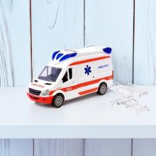 WOOPIE Emergency Ambulance with Stretcher Set + Sound and Light Signals