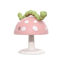 Chompy Teether with Suction Base, Pink, RaZbaby