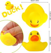Quack-tastic Mini Tiny 12 Ducks Art.267879 Миниатюрные резиновые утки 12шт, фигурки уточек 4x3 см
