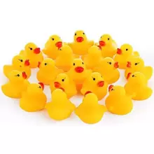 Quack-tastic Mini Rubber 6 Ducks Art.267880 Миниатюрные резиновые утки 12шт, фигурки уточек 5.2X4.8cm