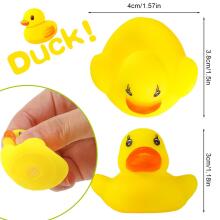 Quack-tastic Mini Rubber 6 Ducks Art.267880 Миниатюрные резиновые утки 12шт, фигурки уточек 5.2X4.8cm