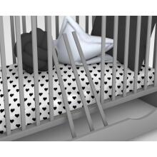 Bocian Kids Julia Art.267908 Grey Bērnu gultiņa ar atvilktni , 120x60 cm,