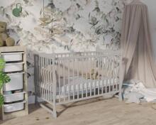 Bocian Kids Julia Art.267908 Grey Bērnu gultiņa ar atvilktni , 120x60 cm,